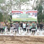 Danrem 045/Gaya Hadiri Launching Gugus Tugas Polri Mendukung Ketahanan Pangan