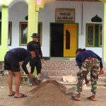 Satgas TMMD ke-124 Kodim 1314/Gorut Capai 50 Persen Pembangunan MCK dan Tempat Wudu Masjid Al-Ikhlas
