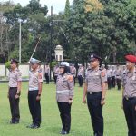 Polres Bangka Tengah Gelar Upacara Kenaikan Pangkat Personel T.A. 2025
