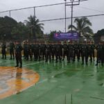 Serka Wahyudu dan Serda Arwin Anggota Koramil 03/Kelapa mengikuti acara Pembukaan Pelatihan Pembinaan Mental Fisik dan Kepribadian Calon Satuan Pengamanan ( SATPAM ) PT.Aitara Wira Karta Tahun 2025