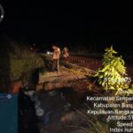 Kapolres Bangka Barat Imbau Pengendara Waspada di Desa SP. Gong, Rembesan Tanah Muncul di Jalur Pangkalpinang–Mentok