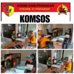 Babinsa Koramil 01/Pariaman Kopda Nofriadi Marlianto Komsos Bersama Perangkat Desa Rambai