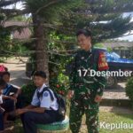 Babinsa Kopda Julis Franata Bangun Kedekatan dengan Pelajar