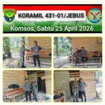 Babinsa Koramil 431-01/Jebus Laksanakan Komsos, Ajak Warga Jaga Kamtibmas